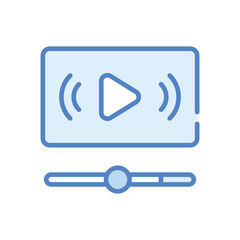 Streming icon vector