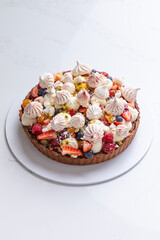 christmas tart in a bakery kitchen