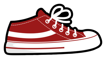  Sneakers Shoes Sticker Illustration Element