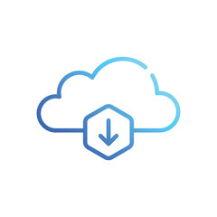 Data Download icon vector