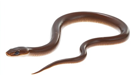 Fototapeta premium Sinuous Eel and Serpentine Snake in Underwater World: Sleek, Graceful Marine Wildlife with Tropical Tail and Aquatic Charm