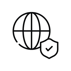 Network Protection icon vector