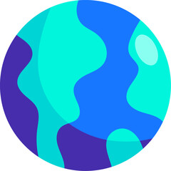 Contact us - icon - flat earth