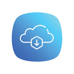 Data Download icon vector