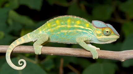 colorful chameleon, Generative AI