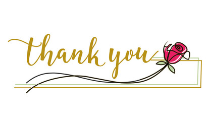 Thank you lettering. Thank you lettering for background.