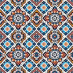 seamless geometric pattern with geometric elements