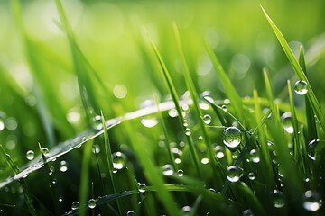 Fototapeta premium Grass backgrounds outdoors nature.