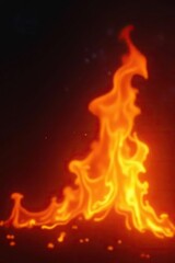 Flickering flames background with orange and yellow gradient, warm ambiance,  inferno,  abstract