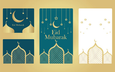 eid mubarak set, islamic card designs, ramadan kareem