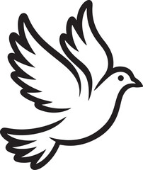 dove of peace vector