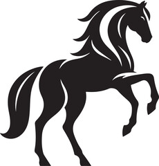 horse silhouette vector