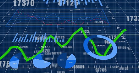 Image of interface with numbers changing over green line and statistics recording