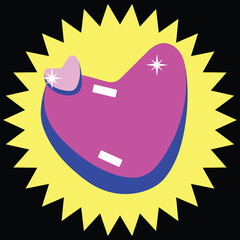 Bold & Colorful Mother's Day Stickers. A vibrant Mother's Day sticker set featuring bold typography, hearts, flowers, crowns, and empowering messages.