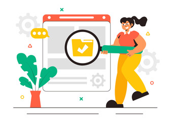 Security Consulting Illustration Featuring Information Technology and Ethical Hackers Conducting Testing, Development, and Cybersecurity Consulting