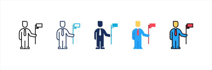 Leadership Multi Style Icon Set