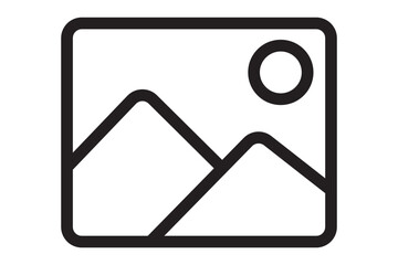 Picture icon vector isolated on white background. Picture vector icon. photo gallery icon vector