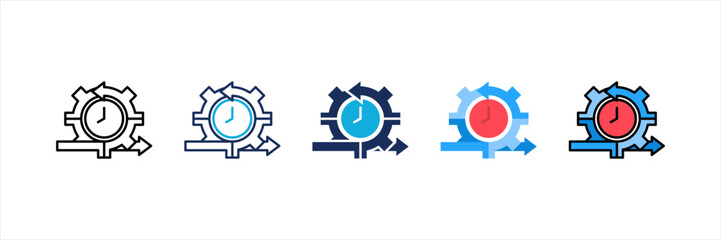 Agile Multi Style Icon Set