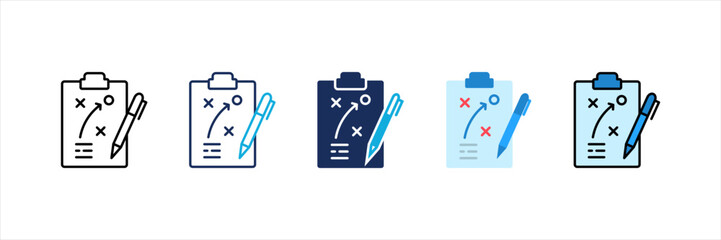 Action Plan Multi Style Icon Set