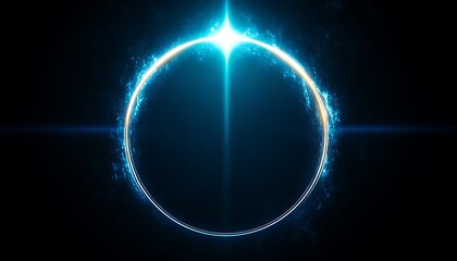 Glowing Circle Frame.