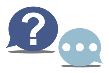 Question and Answer icon logo vector illustration. question answer symbol template for graphic and web design collection