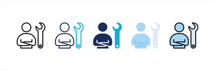 Mechanic Multi Style Icon Set