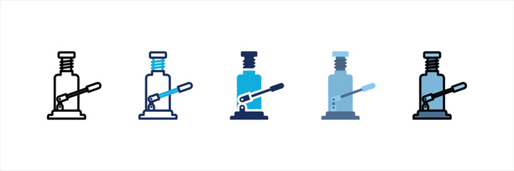 Hydraulic Multi Style Icon Set