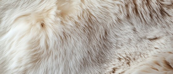 Fototapeta premium Soft fur texture from a light colored animal coat