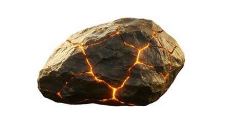 Glowing Crack Rock Lava Magma Stone Texture