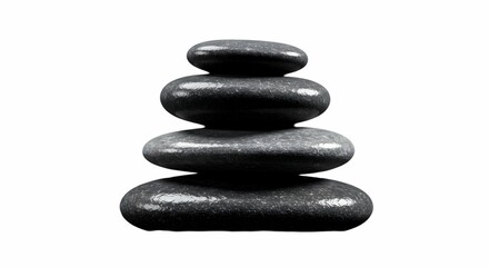 Stacking Zen Stones Spa Relaxation and Wellness