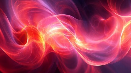 Obraz premium Abstract Red and Pink Energy Flowing Background Design
