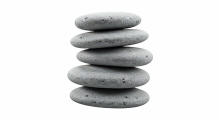 Stack of Gray Stones Zen Balance Spa Relaxation