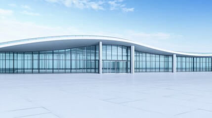 Modern Architectural Design: A Sleek Glass Facade Building