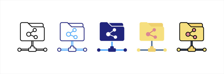 Ftp Multi Style Icon Set
