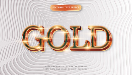 Gold Text Effect Design