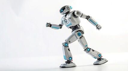 blue screen robot toy