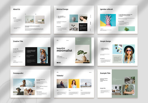 Beautiful Minimalsit Landscape Brochure Template