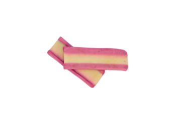 Strawberry Bubble Gum Isolated on White Background – High-Quality PNG