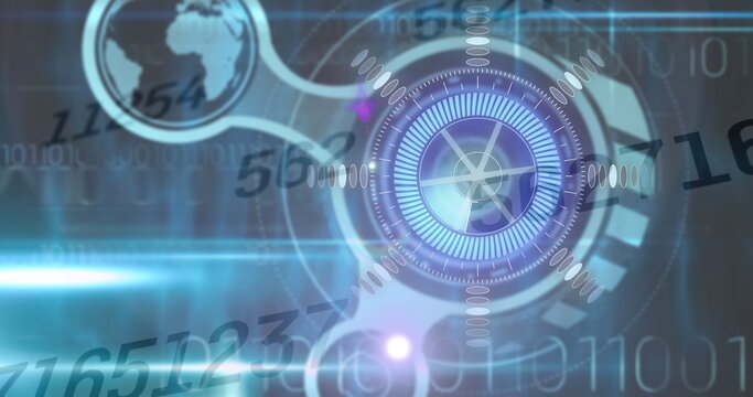 Image of scope scanning and numbers changing