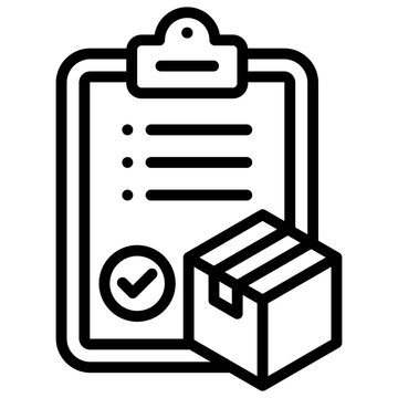 Product Checking Icon Commerce Line Design Vector Concept