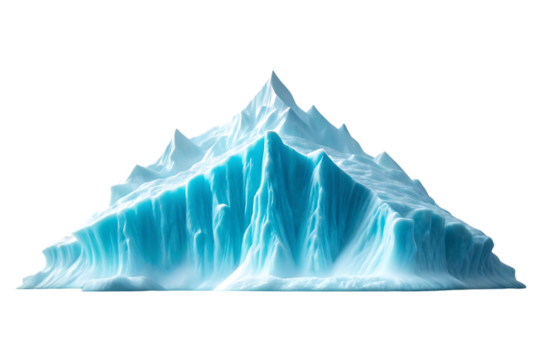 Majestic iceberg floating in the ocean - Powered by Adobe