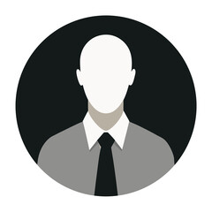 Avatar Silhouette Icon Set – Male and Female Avatar Profile Icons in Minimalist Style. Black Silhouette and Outline User Icons for Corporate, Social Media, and Web Design on White Background PNG