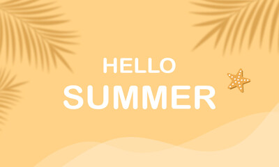 Summer beach holiday with palm trees, sunset, ocean, and tropical paradise vibe