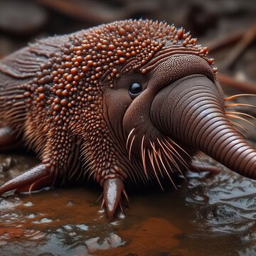 American Snout Long Palpi Brown with elongated palpi that resemb