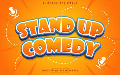 Editable Stand Up Comedy Text Effect