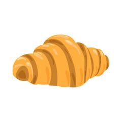 Croissant illustration realistic isolated on white