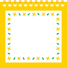 봄 개나리 꽃 프레임