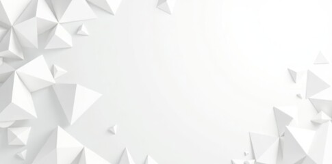 Geometric low poly white and gray triangle design with halftone effect on white background,  abstract,  geometry