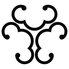 家紋です。外三つ唐鐶といいます。 © じゅん