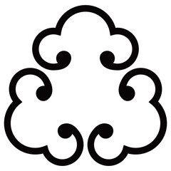 家紋です。三つ唐鐶といいます。 © じゅん